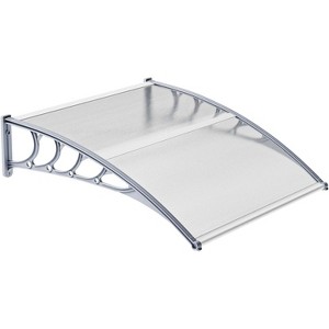 VINGLI Window Awning Door Canopy, 40" x 40" Awnings for Doors Polycarbonate Cover - 1 of 4