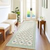 Washable Rug Colorful Floral Butterflies Living Room Rug Low Pile Ultra Soft Foldable Non Slip Carpet Stain Resistant Non Shedding Thin Floor Cover - 3 of 4