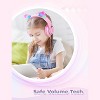 iClever Kids Headphones with Cat Ear Led Light Up, Safe Volume Limite Kids Wired Headphones with FunShare Foldable Over-Ear Headphones for - 4 of 4