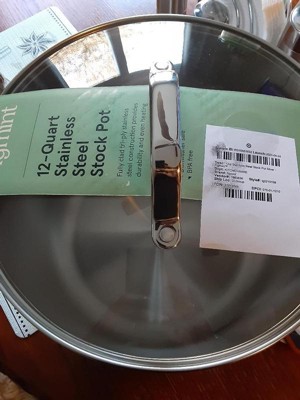 16qt Stainless Steel Stock Pot Silver - Figmint™ : Target