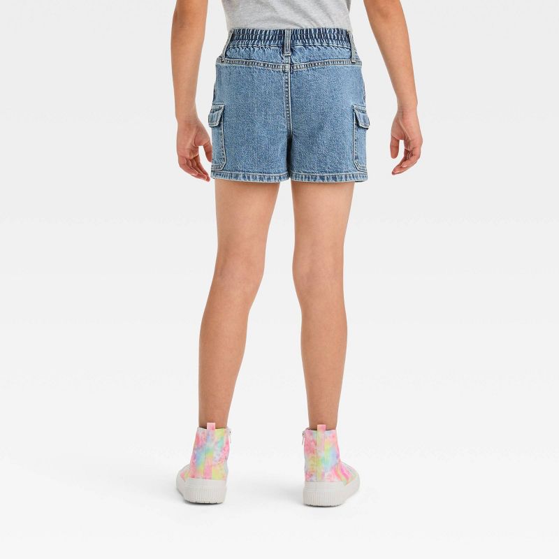 Girls&#39; High-Rise Cargo Jean Shorts - Cat &#38; Jack&#8482;, 3 of 5