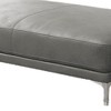 Royal Hampton Ottoman with Sleek Metal Feet, Gray - 2 of 4