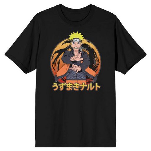 Naruto Shippuden Naruto Uzumaki Men's Black Graphic Tee-small : Target