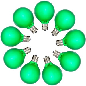 Novelty Lights 25 Pack RetroGlo G40 LED Filament Bulbs, E12/C7 Candelabra Base Outdoor String Light Replacement Bulbs - 1 of 4