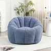 KWPZQEB Bean Bag Chairs, Teddy Large Sofa Chairs with Armrests, Comfy Round Fluffy Beanbag, Stuffed Floor Sofa for Living Room, Bedroom, Apartment - 3 of 4