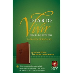 Biblia de Estudio del Diario Vivir Ntv, Tamaño Personal (Letra Roja, Sentipiel, Café Claro) - (Leather Bound) - 1 of 1