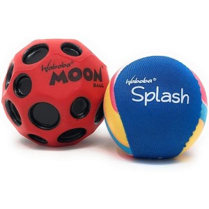 Waboba Balls 2 Pack Bundle | Water Bouncing Splash and Moonball | Perfect Water Ball for Pools and Lake Toys and Beach Ball| (Assorted Colors) - 1 of 4