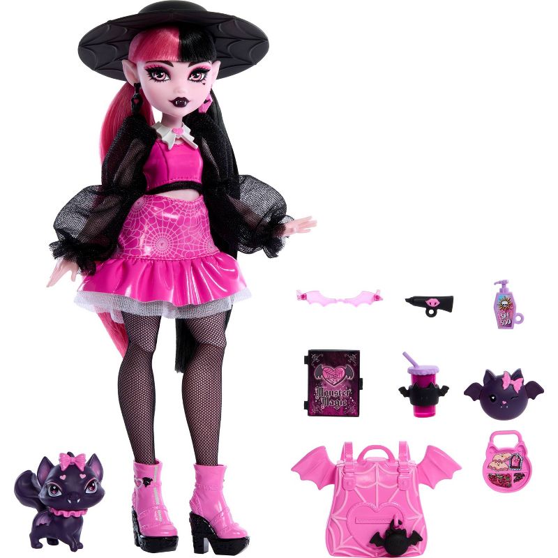 Monster High Draculaura Fashion Doll with Pet Count Fabulous and Accessories, 5 of 7