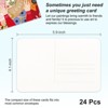 Unique Bargains Watercolor Blank DIY Cotton Postcards 24 Sheets - 2 of 4