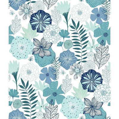 RoomMates Perennial Blooms Peel & Stick Wallpaper