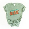 The Life Of A Nurse Puff/Glitter - Womens Short Sleeve Tee - 3 of 3