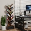 VYNXARIA Rustic Brown 9 - Tier Tree - Shaped Bookcase with Drawer for Home & Office - 2 of 4