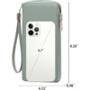 Clotth Womens RFID Blocking Wallet - Large Capacity PU Leather Zip Around Clutch with Detachable Wristlet, Easy to Use for Daily & Travel - 3 of 4