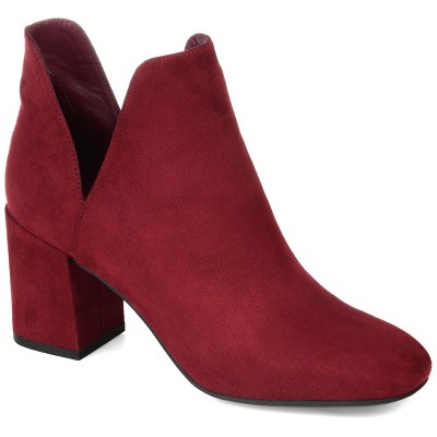 Journee Collection Womens Gwenn Pull On Block Heel Booties