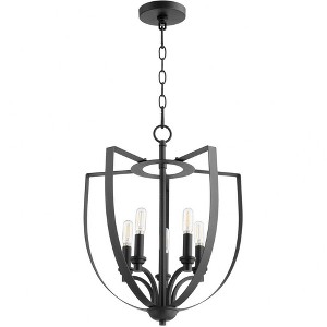 Quorum Lighting Dakota Noir 5-Light Chandelier, 16 Width, 20 Height - 1 of 1
