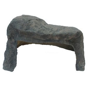 Gardenised Decorative Outdoor Weather-Resistant Artistic Artificial Faux Stone Rock, Garden Patio Granite Grey Fiberglass Stone - 1 of 4