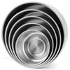 The Lakeside Collection Set of 5 Stainless Steel Mixing Bowls with Lid - Silver - 4 of 4
