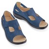 Collections Etc Adjustable Touch Closure Comfort Walking Sandals - 2 of 4