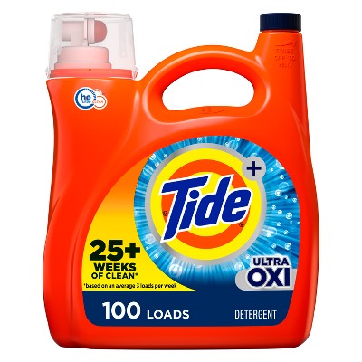 Tide Plus Ultra Oxi Liquid Laundry Detergent - 154 fl oz
