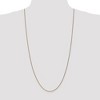 Black Bow Jewelry 1.2mm 14k Yellow Gold, D/C Spiga Chain Necklace - 2 of 4