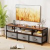 Tangkula TV Stand for TVs up to 65" w/ Power Outlets USB Charging Open Shelf - 2 of 4