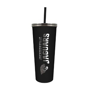 NFL Jacksonville Jaguars 24oz Skinny Tumbler with Straw - 1 of 4