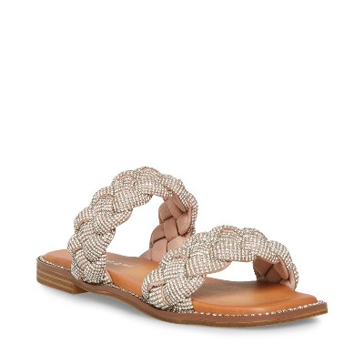 Madden Girl Park Braided Rhinestone Sandal