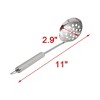 Unique Bargains Stainless Steel Long Handle Cooking Utensil Mesh Slotted Ladle 11" Length Silver Tone 1 Pc - 2 of 4