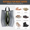 Unique Bargains Waterproof Durable Outdoor Travel Portable Shoes Bags with Zipper 3 Pcs - 3 of 4
