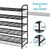 Simple Trending 5-Tier Stackable Shoe Rack Black - 3 of 4