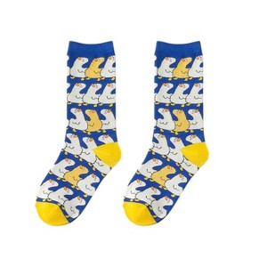 Anna-Kaci Women's Colorful Cotton Socks with Fun Cartoon Animal Patterns Breathable Soft - 1 of 4