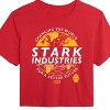 Women's - Marvel - Iron Man Stark Industries Cropped Graphic T-Shirt - 2 of 4