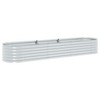 vidaXL Garden Raised Bed Silver Galvanized Steel Large Tough - 2 of 4