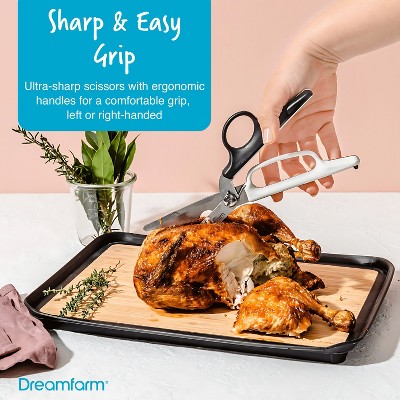 Dreamfarm Kitchen Cutting/Slicing Set– Nocutu, Bishears, Sharple– Mandoline w/ Flexible Finger Guard 2-in-1 Scissors & Bone Cutter Herb Stripping — фото 4
