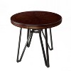 Christopher Knight Home Sophia 46.85" Round Top 4 Seats Bar Table with Hairpin Leg Brown - 4 of 4