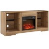 Grungis 3D Fireplace TV Stand for TVs Up to 62 Inch,Console Table  with LED Lights and USB Charging Outlet for Bedroom,Living Room - 4 of 4