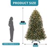 7.5ft Prelit Frosted Green Artificial Christmas Tree with 2514 Tips 130 Pine Cones & 130 Berries - 3 of 4