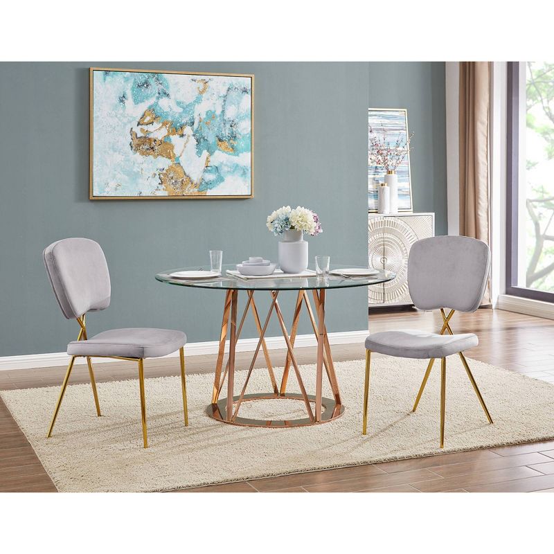 Set of 2 Cris Dining Chair - Chic Home Design, 1 of 7