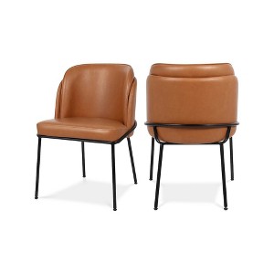 Meridian Furniture,Jagger Vegan Leather Dining Chair, Set of 2 - 1 of 4