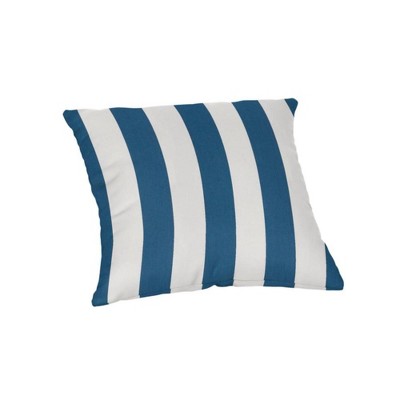 Casual Cushion Patterned Sunbrella Fabric 1-Piece Indoor/Outdoor Square Throw Pillow,15"W x 15"L