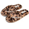 Jessica Simpson Women's Plush Faux Fur Fuzzy Slide On Open Toe Thong Slipper with Memory Foam - 4 of 4