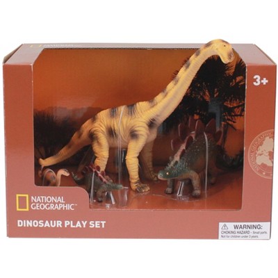 National Geographic 4 Dinosaur Figurines Nat Geo