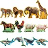 BenBen Jigsaw Puzzles for Toddlers 2-4,12 Animal Puzzles, 48 Pcs 3 Levels Step-by-Step Color-Coded Puzzles - 3 of 4