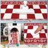 Christmas Plaid  Rug - Washable Non-Slip Reindeer Rug, Stain Resistant Foldable Floor Mat for Entryway, Porch, Bedroom, Multiple Sizes & Colors - 4 of 4