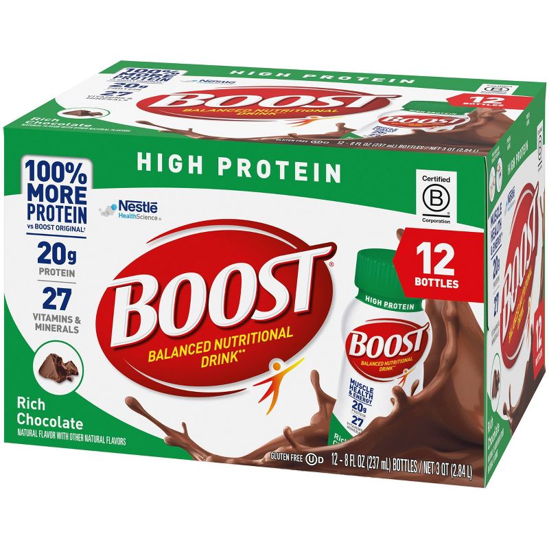 Boost High Protein Nutritional Shake - Chocolate - 12pk, 4 of 7