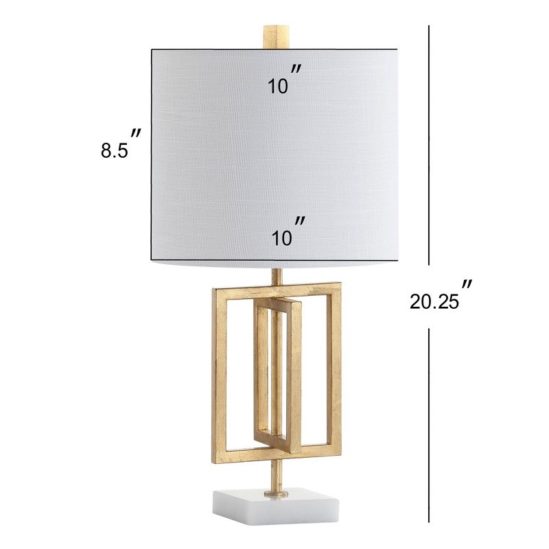 20.25&#34; Metal/Marble Anya Table Lamp (Includes LED Light Bulb) Gold - JONATHAN Y, 5 of 7