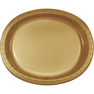 8.5 20ct Dinner Paper Plates Gold - Spritz™