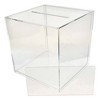 OnDisplay 10" Luxe Acrylic Clear Wedding Card Money Box w/Hinged Lid and Removable Sign - 3 of 4