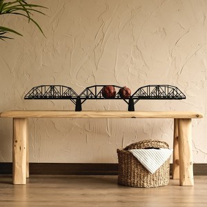 Sussexhome Metal Bridge Shelf for Desk or Wall, Unique Home Office Decor - 1 of 2
