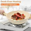 SKONYON 10pc Nonstick Ceramic Cookware Sets Kitchen Pots and Pans Set - 3 of 4